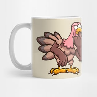 Thinking Cartoon Turkey Mug